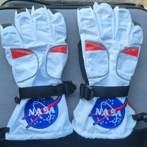 Astronaut NASA gloves with NASA Patches Red Reflective